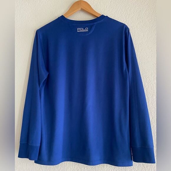 Polo Ralph Lauren Proformance Boys XL 18-20 Big Pony long sleeve T Royal Blue - Picture 4 of 9